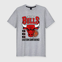 Мужская slim-футболка Chicago Bulls NBA