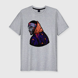 Футболка slim-fit Опасный Многознаал, цвет: меланж