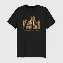 Футболка slim-fit Downton Abbey Аббатство Даунтон, цвет: черный