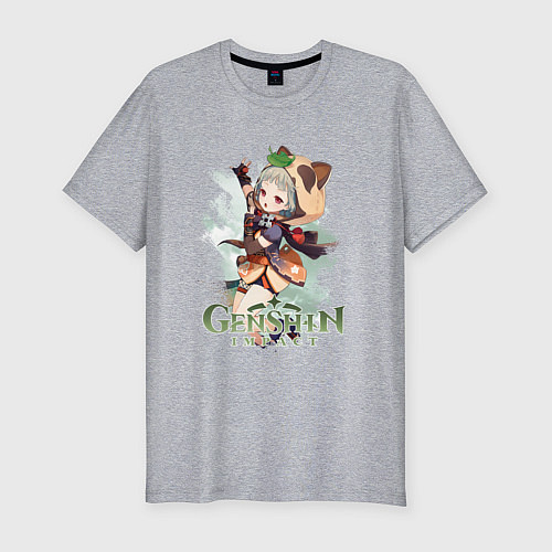 Мужская slim-футболка Саю Sayu Genshin Impact / Меланж – фото 1