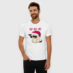 Футболка slim-fit Ugly cat Ho-Ho-No, цвет: белый — фото 2