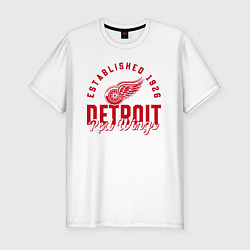 Футболка slim-fit Detroit Red Wings Детройт Ред Вингз, цвет: белый