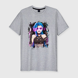 Футболка slim-fit JINX SHOOT ARCANE LOL, цвет: меланж