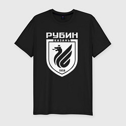 Футболка slim-fit ФУТБОЛЬНЫЙ КЛУБ РУБИН, цвет: черный