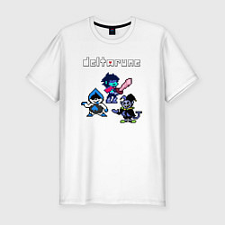 Футболка slim-fit Deltarune Дельтарун, цвет: белый