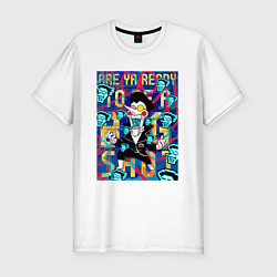 Футболка slim-fit Deltarune - Are You Ready?, цвет: белый