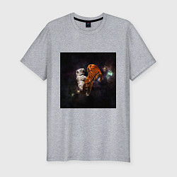 Футболка slim-fit Два тигра - 2022, цвет: меланж