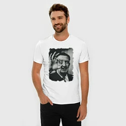 Футболка slim-fit Salvador Dali - crazy face, цвет: белый — фото 2