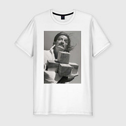 Футболка slim-fit Salvador Dali & cross, цвет: белый