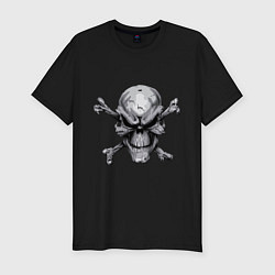 Футболка slim-fit Skull bones, цвет: черный