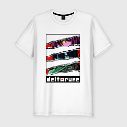 Футболка slim-fit DELTARUNE ГЛАЗА ГЕРОЕВ, цвет: белый