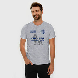 Футболка slim-fit CHELSEA F C ЧЕЛСИ Ф К, цвет: меланж — фото 2