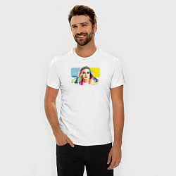Футболка slim-fit Adele!, цвет: белый — фото 2