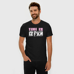 Футболка slim-fit Время - деньги Time Is Money, цвет: черный — фото 2