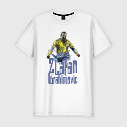 Футболка slim-fit Zlatan Ibrahimovich - Milan, цвет: белый