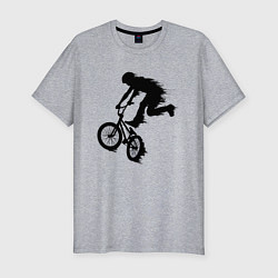 Футболка slim-fit ВЕЛОСПОРТ BMX Racing ВЕЛОСИПЕДИСТ, цвет: меланж