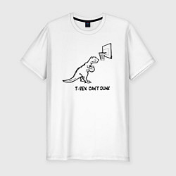 Футболка slim-fit T-REX CANT DUNK, цвет: белый