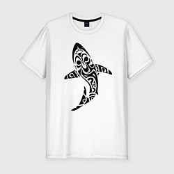Футболка slim-fit Sharks tattoo, цвет: белый