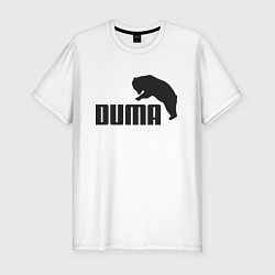 Футболка slim-fit Duma & Bear, цвет: белый