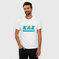 Футболка slim-fit KAZ, цвет: белый — фото 2