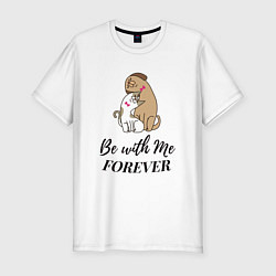 Футболка slim-fit Two Loving Friends, цвет: белый