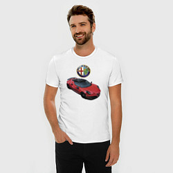 Футболка slim-fit Alfa Romeo - просто мечта!, цвет: белый — фото 2