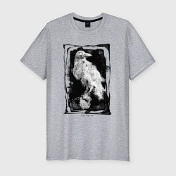 Футболка slim-fit Коллекция Get inspired! Ворон Абстракция V-HS-8-2-, цвет: меланж