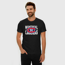 Футболка slim-fit Монреаль Канадиенс, Montreal Canadiens, цвет: черный — фото 2