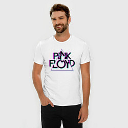 Футболка slim-fit PINK FLOYD ПИНК ФЛОЙД ГЛИТЧ, цвет: белый — фото 2