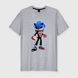 Футболка slim-fit Sonic eXe, цвет: меланж