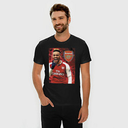 Футболка slim-fit Arsenal, Pierre-Emerick Aubameyang, цвет: черный — фото 2