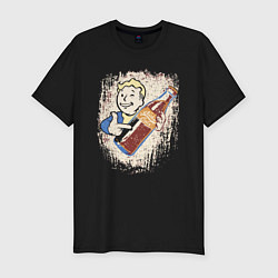 Футболка slim-fit Nuka Cola, Fallout, цвет: черный
