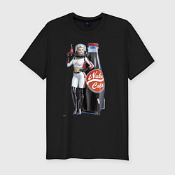 Футболка slim-fit Nuka Cola Fallout Hero, цвет: черный