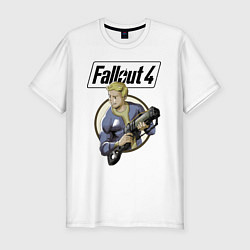 Футболка slim-fit Fallout 4 Hero, цвет: белый