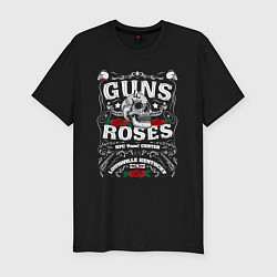 Футболка slim-fit GUNS N ROSES РОК, цвет: черный