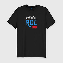 Футболка slim-fit We Will ROC You, цвет: черный