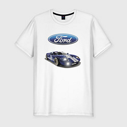 Футболка slim-fit Ford Racing team, цвет: белый