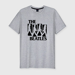 Футболка slim-fit The Beatles БИТЛЗ, цвет: меланж