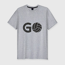 Футболка slim-fit Go Volleyball, цвет: меланж