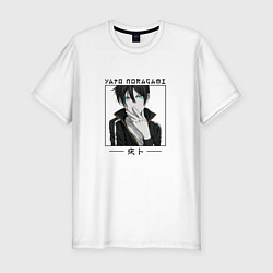 Футболка slim-fit Ято Yato, Noragami, цвет: белый