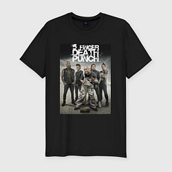 Футболка slim-fit Five Finger Death Punch!, цвет: черный
