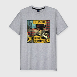 Футболка slim-fit Five Finger Death Punch The Pride, цвет: меланж