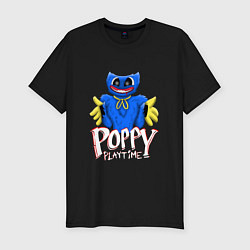 Футболка slim-fit Сытый Поппи Poppy Playtime, цвет: черный