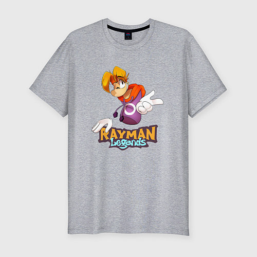 Мужская slim-футболка Rayman Legends / Меланж – фото 1