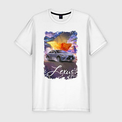 Футболка slim-fit Dino & Lexus Colobaration, цвет: белый
