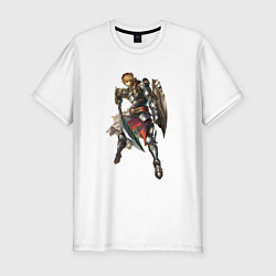 Футболка slim-fit Паладин Ла2, цвет: белый