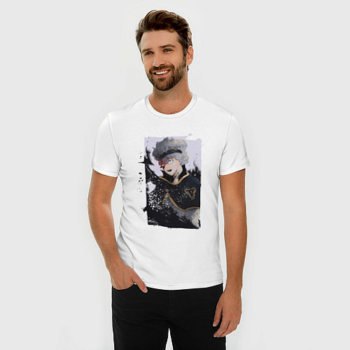 Мужская slim-футболка Asta Saturia / Белый – фото 3