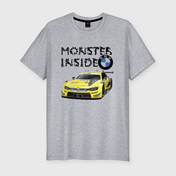 Футболка slim-fit BMW M Power Monster inside, цвет: меланж