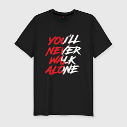 Футболка slim-fit Liverpool Youll never walk alone Ливерпуль, цвет: черный