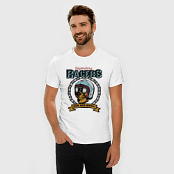 Футболка slim-fit Legendary Racers Iron and Wheels, цвет: белый — фото 2